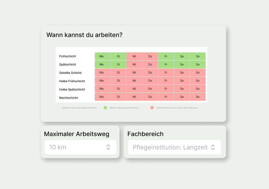 Erstelle dein Profil und gib an was für eine Pflegestelle du suchst.